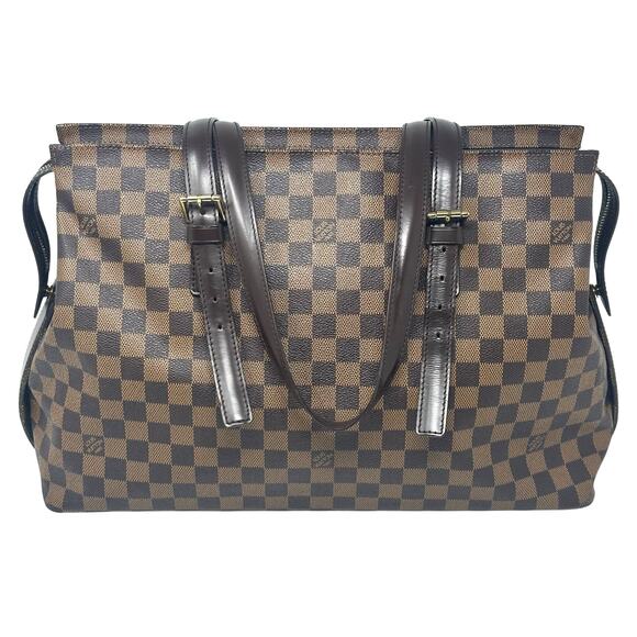 Louis Vuitton LV Tote Bag Chelsea Ebene Brown Damier - Picture 1 of 15